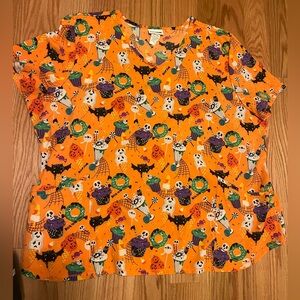 Halloween Women’s Scrub Top